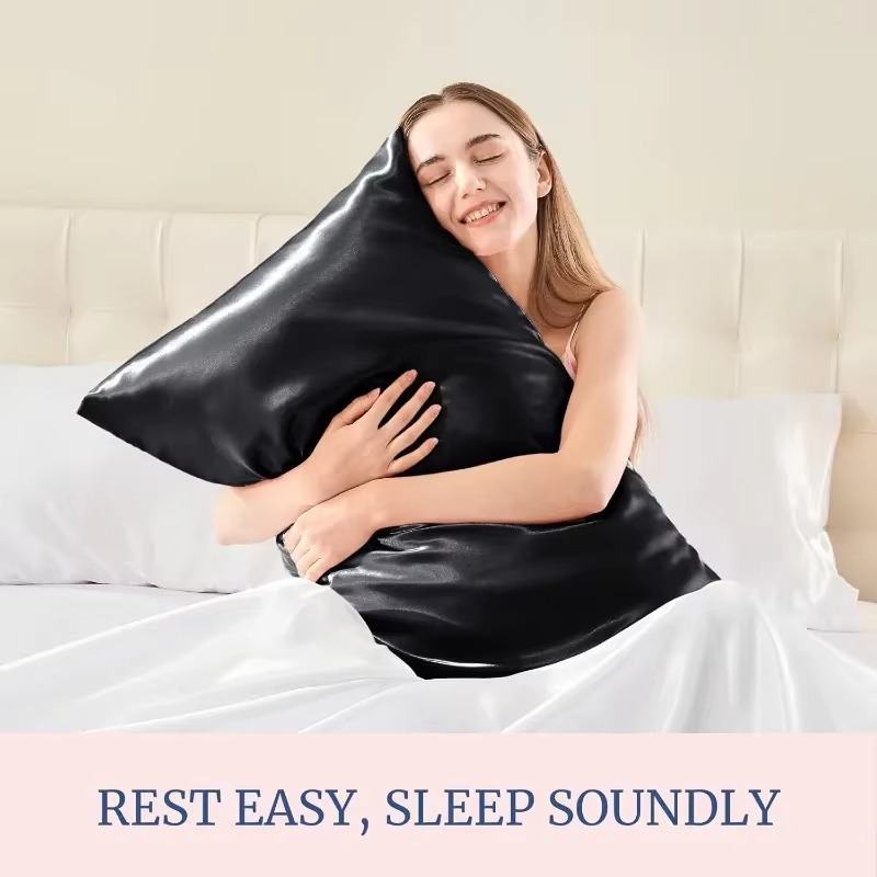 Satin Silk Pillowcase Hair Skin - Kadınlar ve Erkekler için, Farklı Boyutlarda,