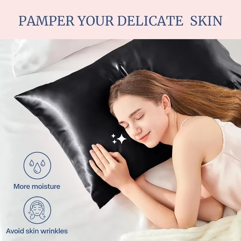 Satin Silk Pillowcase Hair Skin - Kadınlar ve Erkekler İçin Hediye Olarak