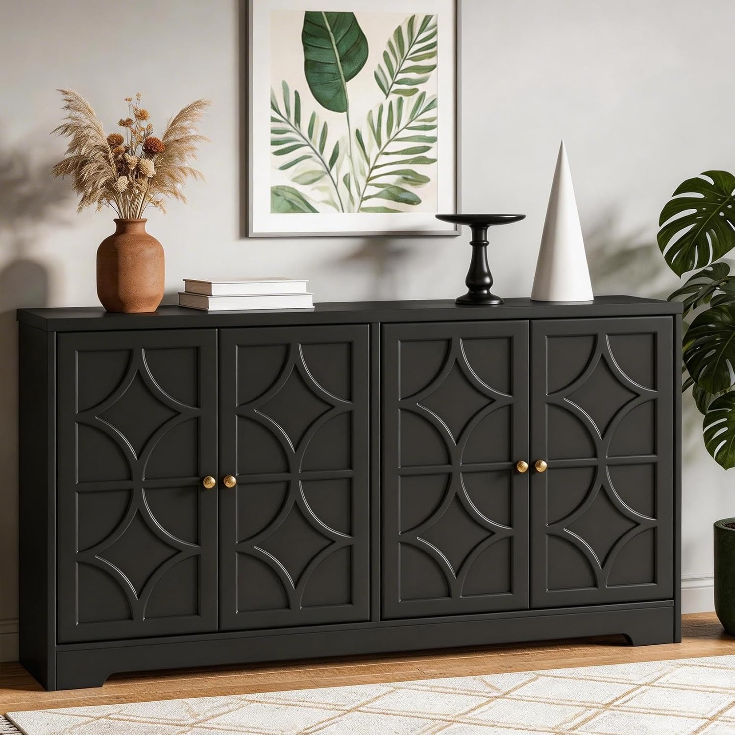 Storage & Organization - Depolama Alanlı Büfe Dolabı, 56 inç