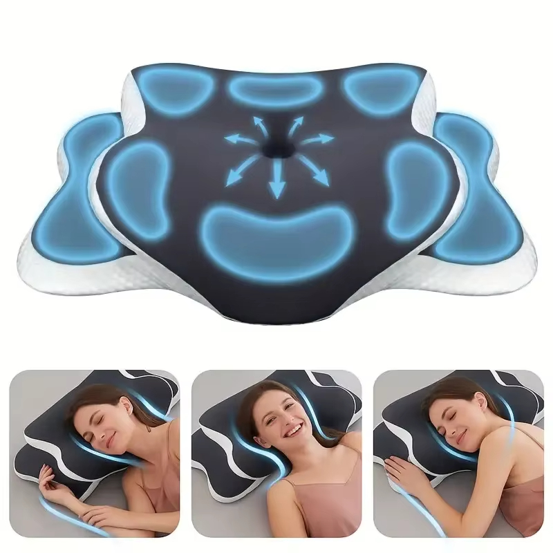 Memory Foam Orthopedic Pillow Neck Pain - Hafızalı Köpük Yastıklar Kelebek Şekilli Rahatlatıcı
