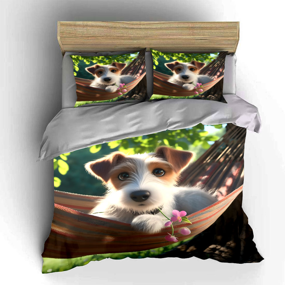 Hamakta sevimli Jack Russell T - Duvet Cover Sets With Zipper incelemesi ve fiyatı