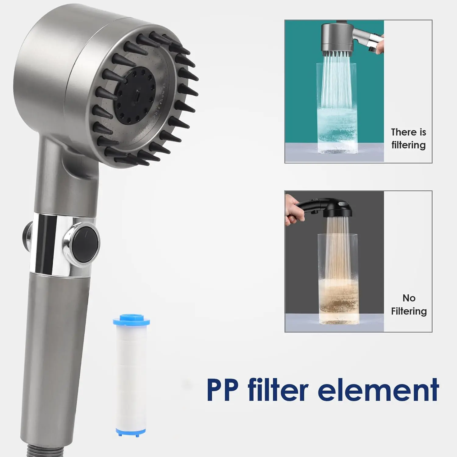Yüksek Basınçlı, Filtreli, İyo - High Pressure Shower Head Handheld incelemesi ve fiyatı