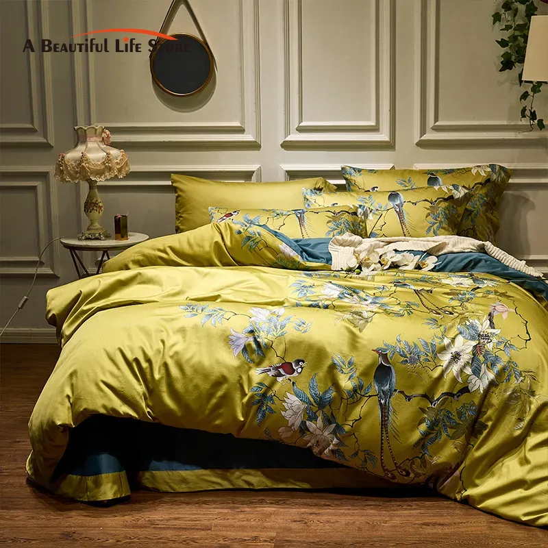 Lüks 600TC mısır pamuk yatak s - Aesthetic Floral Duvet Cover incelemesi ve fiyatı