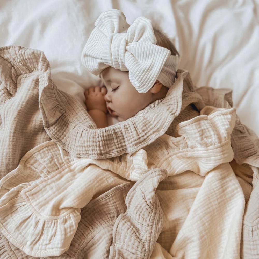 INS Ruffled Muslin Bebek Kunda - Muslin Cotton Bedspread incelemesi ve fiyatı