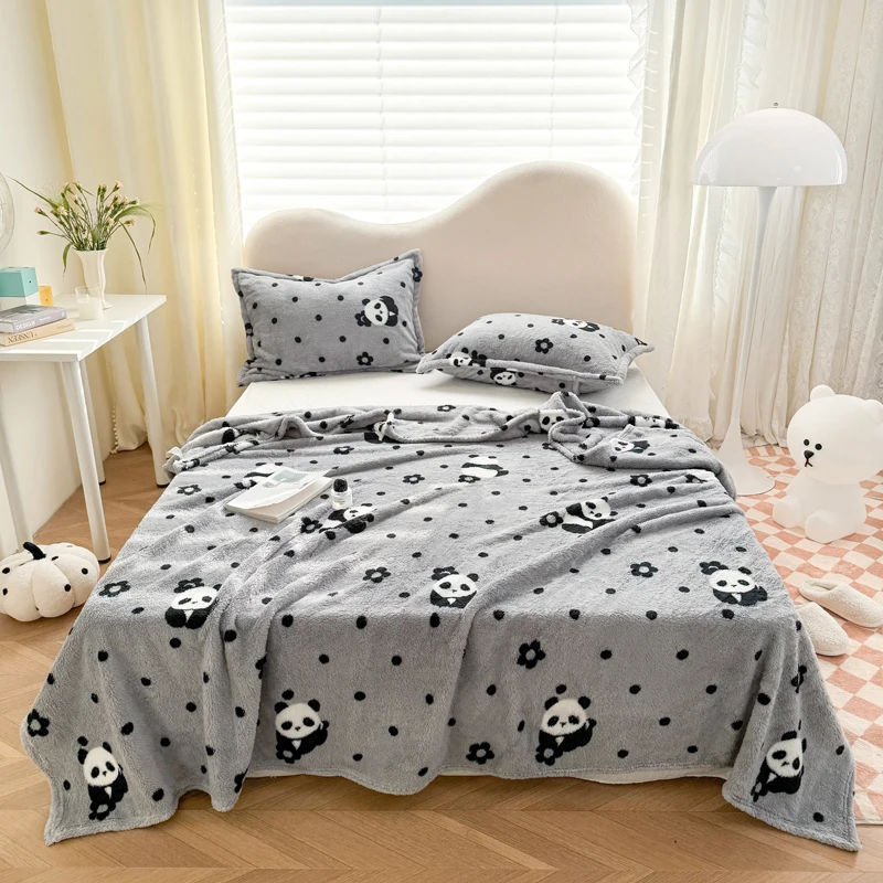 Panda Desenli, Yumuşacık, Pelu - Fluffy Fleece Comforter King Size incelemesi ve fiyatı